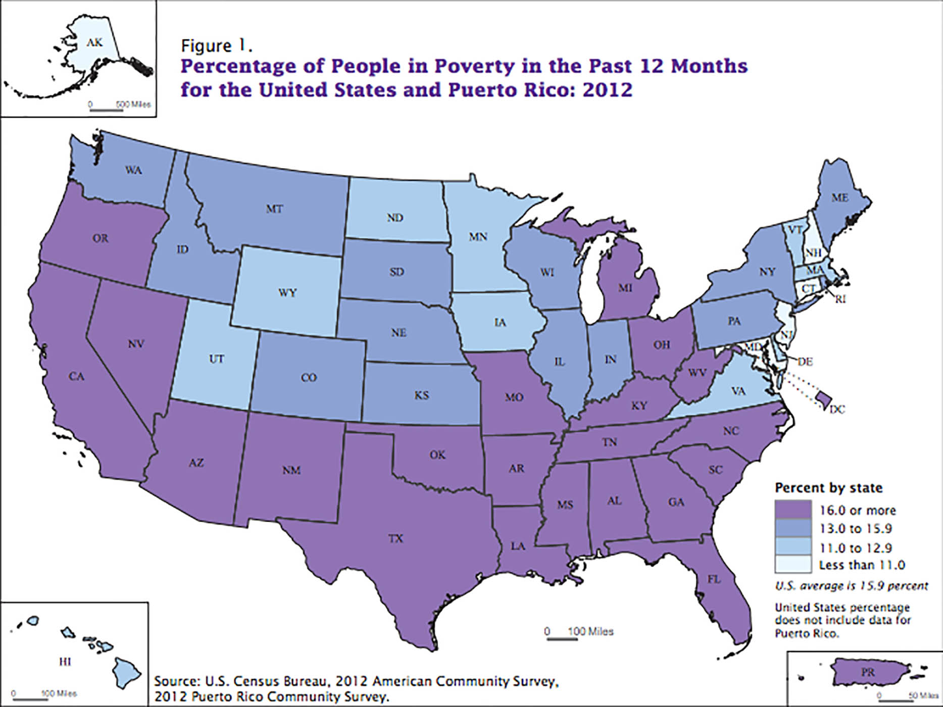 Arizona poverty, estimates worse than national average in 2012
