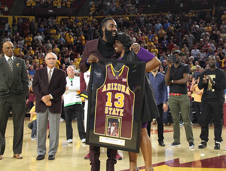 How did James Harden end up at Arizona State?