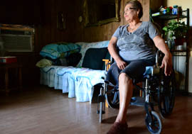 Eloisa Lara of San Luis lost a leg because of diabetes complications three years after learning she had the disease. 