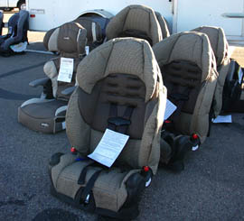Cardon Children’s Medical Center provided free booster seats to drivers with old or unsafe seats during a safety check in 2011.