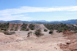 These hill climbs were made from dozens of off-road vehicles that travelled off of the designated roads in Bulldog Canyon in Mesa, Ariz.