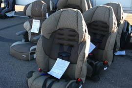 Cardon Children’s Medical Center provided free booster seats to drivers with old or unsafe seats during a safety check in 2011.