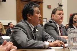Navajo Nation Attorney General Harrison Tsosie told a congressional committee that new clean-air regulations could have a 