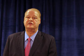 Arizona Attorney General Tom Horne, here in a file photo from an October news conference, said this settlement will help a state hit hardest in the foreclosure crisis.
