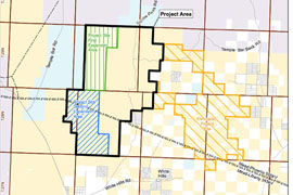 British Petroleum is studying a site in Mohave County's White Hills for a possible wind-power farm. The Bureau of Land Management is protecting 38,000 acres of the area from development while the proposal is studied.