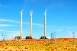 The Navajo Generating Station near Page is at the heart of a dispute between its operators and the Navajo Nation over whether tribal employment law can be enforced there.