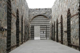 A cellblock at Yuma Territorial Prison State Historic Park.