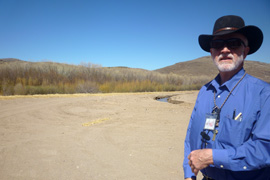 Engineer Phil Ronnerud oversaw the Gila River restoration at Apache Grove, a project that cleared 3,000 feet of levees.