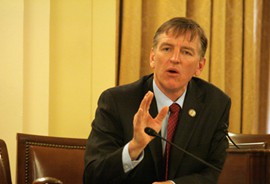 Freshman Rep. Paul Gosar, R-Flagstaff, will stay in Arizona to campaign through Tuesday, when he faces a primary race against two GOP challengers.