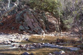 State officials say some discharges into two main tributaries of Pinto Creek - Haunted Canyon, shown here, and Powers Gulch - are permitted.