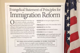 More than 150 representatives of Christian organizations have signed on to the Evangelical Statement of Principles for Immigration Reform, reprinted in this ad which is part of the group's strategy to mobilize leaders.
