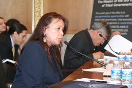 Athena Sanchey-Yallup of the Yakama Nation said the Internal Revenue Service needs to work harder at treating native nations like sovereign governments.