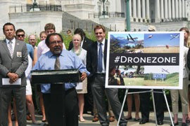 Rep. Raul Grijalva, D-Tucson, joins other oppoents of the National Security and Federal Lands Protection Act, saying the act was not about securing the country's borders, but 