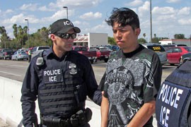 Immigration and Customs Enforcement officers last week prepared to hand over a Mexican man, arrested in Atlanta, who was accused of murder in his country. He is the sort of high-risk suspect that ICE officials hope to focus on under their policy of 