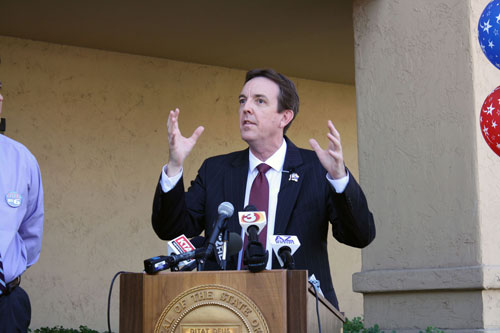 Arizona Secretary of State Ken Bennett spoke Tuesday about protecting voter integrity in the state by trying to prevent voter fraud. He announced that his office is working with the state's Attorney General to prosecute nine new cases of suspected voter fraud. Cronkite News reporter <b>Kailey Latham</b> has the story.
