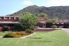 Taliesin West in Scottsdale, Ariz., was architect Frank Lloyd Wright's winter home until his death in 1959.