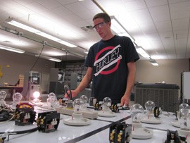 Jacob Gerken, a Queen Creek High School senior, is taking part in the first heating, ventilation and air conditioning (HVAC) class offered at East Valley Institute of Technology's Mesa campus.