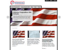 A website attributed to Americans for Responsible Leadership, which has given nearly $1 million to groups opposing Propositions 121 and 204 in Arizona, carries information about those measures. Little is known about the Phoenix-based group, which also has donated $11 million to a political action committee in California.