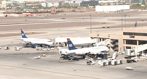 An airline passenger fee and airport revenue paid for the $1.5 billion dollar project that connects the 44th Street and Washington light-rail station to Terminal 4 of Phoenix's Sky Harbor International Airport. Cronkite News reporter <b> Caroline Porter </b> has more on the story.
