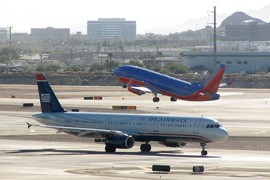 Phoenix Sky Harbor International Airport had the most reports of plans striking birds and other wildlife of any Arizona airport in a Federal Aviation Administration database documenting the incidents. A city official said the airport cooperates with nearby Tempe to keep the bird population down at Tempe Town Lake. The database with voluntary reports of wildlife strikes goes back to 1990.