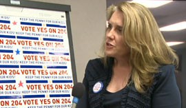 Proposition 204 was rejected by voters Tuesday, but Anne-Eve Pederson, chairwoman of the proposition, says there's still a movement to fight for public education funding. Cronkite News Reporter <b>Alexis Hermosillo</b> has the story.