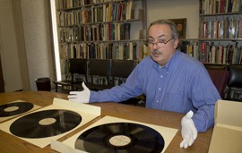 AUDIO SLIDESHOW: Click to see a video of what the Howard Pyle broadcast recordings mean to Robert Spindler, the curator for the Arizona collection in the ASU library and university archivist.