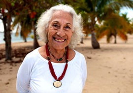 Myrna Pagan, 77, is a long-time resident of Vieques Island and a member of the resistance movement. A cancer survivor, she has had many friends and family members who have been affected by the U.S. military's long occupation of the island.