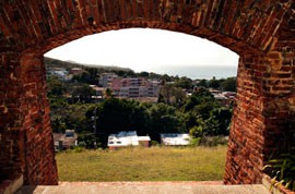A view of Isabel Segunda from the Vieques Museum.