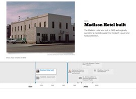 Click on the image above to view an interactive timeline of the now demolished Madison and St. James Hotels in the Warehouse District in downtown Phoenix.