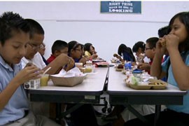 Fewer than half of the students getting free or reduced-price lunches in Arizona schools are taking advantage of school breakfasts, a new report says.