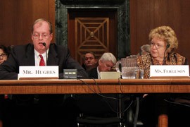 Arizona health insurance exchange executive director Don Hughes was one of four witnesses testifying to the Senate Finance Committee on the progress of state exchanges. Others included Rhode Island's Christina Ferguson and officials from Delaware and the federal government.