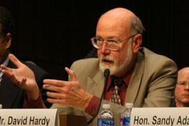 Tucson lawyer David Hardy argued to a Senate committee considering gun-control measures in the wake of recent high-profile mass shootings that placing limits on gun ownership is a misguided response.