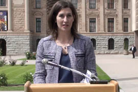 Serena Unrein, public interest advocate with the Arizona Public Interest Research Group, explains Arizona's grade of B.