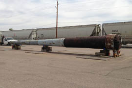 Transported from a U.S. Navy shipyard in Virginia, the last gun barrel from the battleship USS Arizona is being refurbished in a west Phoenix industrial area in a final step toward creating a World War II memorial outside the State Capitol.