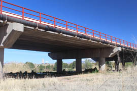 Crevices under the bridge carrying Ina Road across the Santa Cruz River are home to 30,000 bats of three species during warmer months.