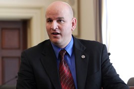 National Border Patrol Council President Brandon Judd, shown at a hearing earlier this week, said Friday his union would be willing to give up time-and-a-half overtime pay in order to avoid furloughs