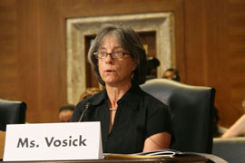 Diane Vosick, of Northern Arizona University's Ecological Restoration Institute, testified that the government needs to be “more aggressive” about managing forest growth and reducing fuels that feed uncontrolled wildfires.