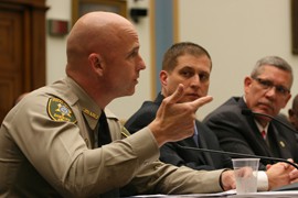 Pinal County Sheriff Paul Babeu urged the House Judiciary Committee to support the 