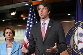 Rep. Beto O'Rourke, D-Texas, urged House leaders to act on comprehensive immigration reform, saying it would bring economic growth and trade in addition to addressing social problems. He is backed by House Minority Leader Nancy Pelosi, D-Calif.