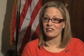 Rep. Kyrsten Sinema, D-Phoenix, has also been a college teacher for 11 years. She said almost all of her students have at least one loan, and that a doubling of loan rates will have a 