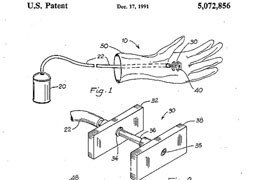Drawings from Tucson inventor Stephen Kimble's 1991 patent for a 