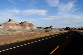 Arizona was sixth-best state in the nation for the condition of its roads in 2011, according to an analysis of federal hightway data by TRIP and USAToday. This road is in northwestern Arizona.