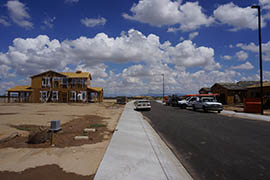 A home under construction in Gilbert. According to one measure, the number of new homes for sale in the Phoenix area is less than a third of what it was in 2007.