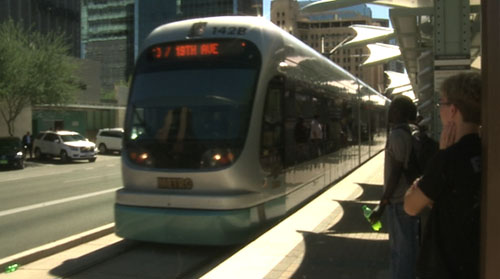 According to a new study by the Arizona Public Interest Research Group Education Fund, people are opting to take public transportation more often due to new innovations in technology. Cronkite News reporter <b>Kelly Andersen</b> has the story.