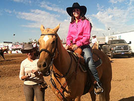 Jessilee James, a sophomore at Verrado High School in Buckeye, is one of 200 students competing in the Arizona High School Rodeo Association’s 10-event circuit. She said her love of horses drew her into the sport.