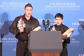 The White House Tribal Nations Conference brings Native American leaders from across the nation to Washington to hear from adminstration officials. The event, now in its fifth year, was a promise President Barack Obama made in his first campaign for the White House.