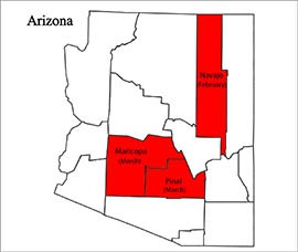 Cases involving the strain of meningococcal found at Princeton University occurred in Navajo County in February and Maricopa County and Pinal County in March, according to the Arizona Department of Health Services.