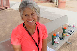 Dianne Penner, lead  physical education teacher, says the goal at Payne Junior High School in Queen Creek is having PE teachers promoting fitness and nutrition wellness for the entire school.