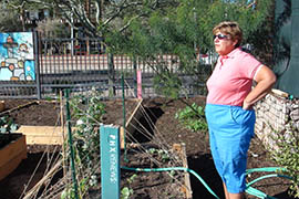 Ilene Ringler said her work at a community garden in central Phoenix has led to professional contacts.