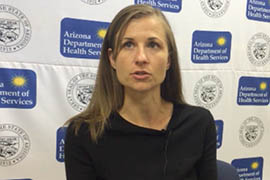 Cynthia Melde, nutrition and physical activity program manager for the Arizona Department of Health Services, explains the Empower Pack program.